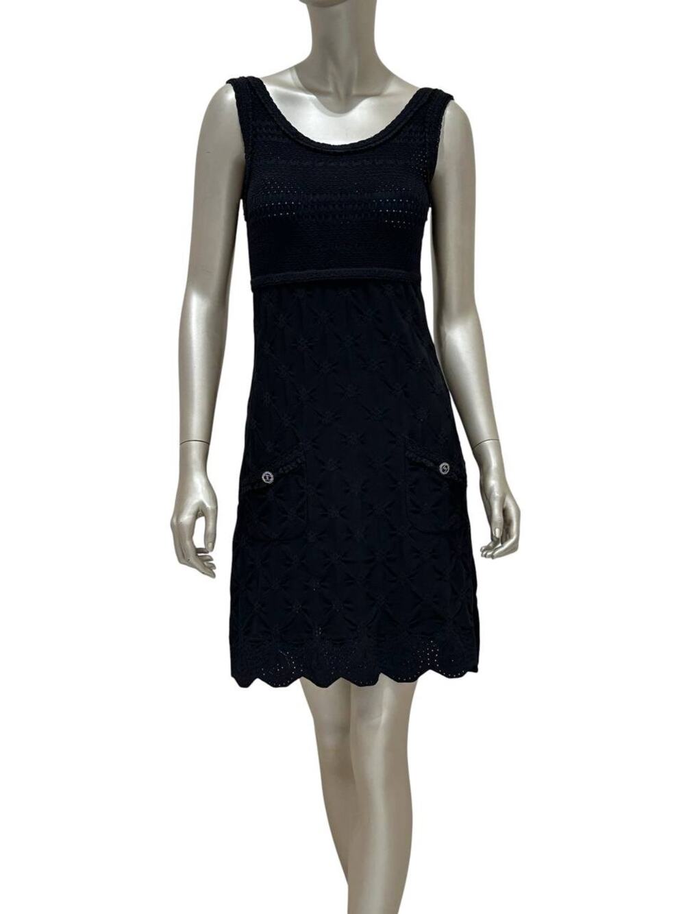 Chanel Black Woven Dress - FR38